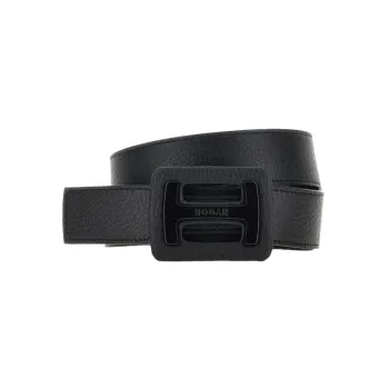 HOGAN Logo engraved Leather Belt