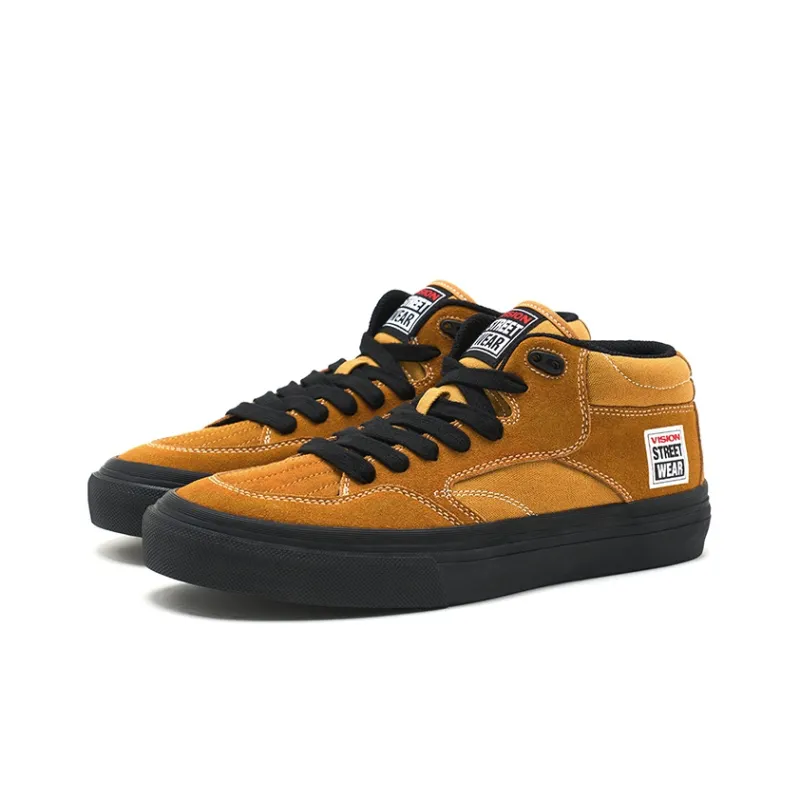 Vision Street Wear Concave Mid Top Skateboard Shoes Unisex Sunset Yellow-2