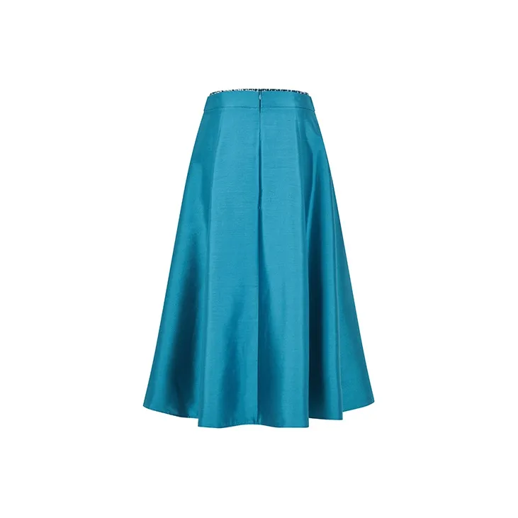 RARE Casual Long Skirts Women's Blue-2