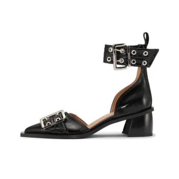 GANNI 7mm Buckle detail Pumps