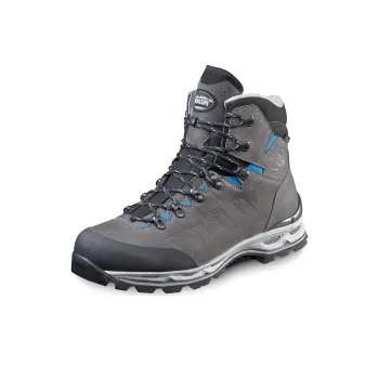MEINDL Bellavista MFS Cushioning, Slip Resistant, And Abrasion Resistant High Top Outdoor Shoes Men's Gray Blue