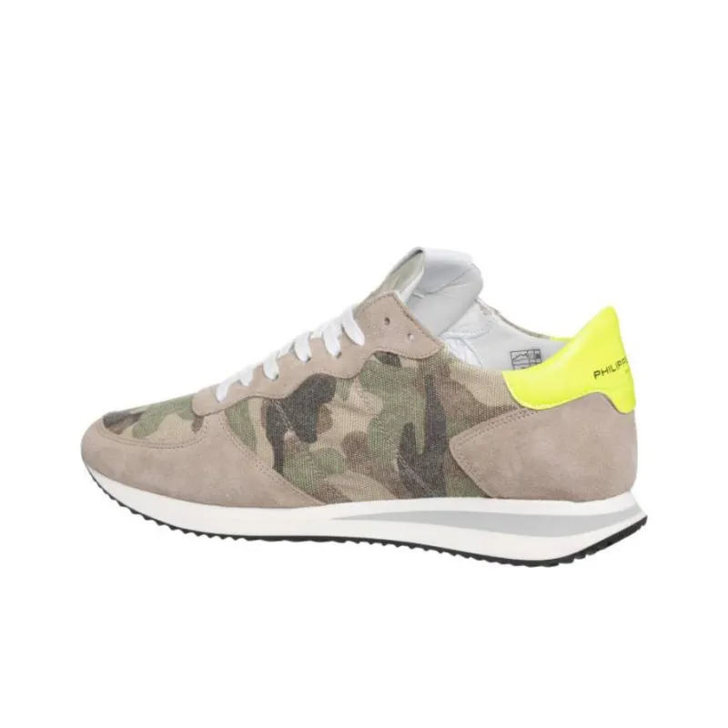 PHILIPPE MODEL Low Top Casual Shoes Men's Camouflage-3