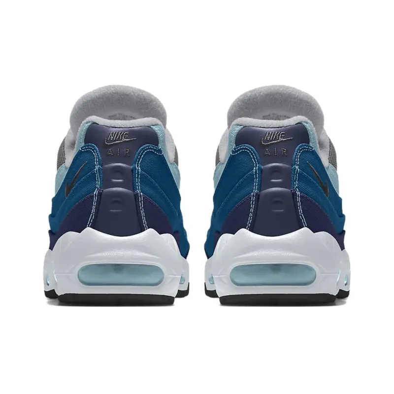 Nike Air Max 95 Anti-Slip And Wear-Resistant Lightweight Low-Top Casual Shoes Women's Blue-4