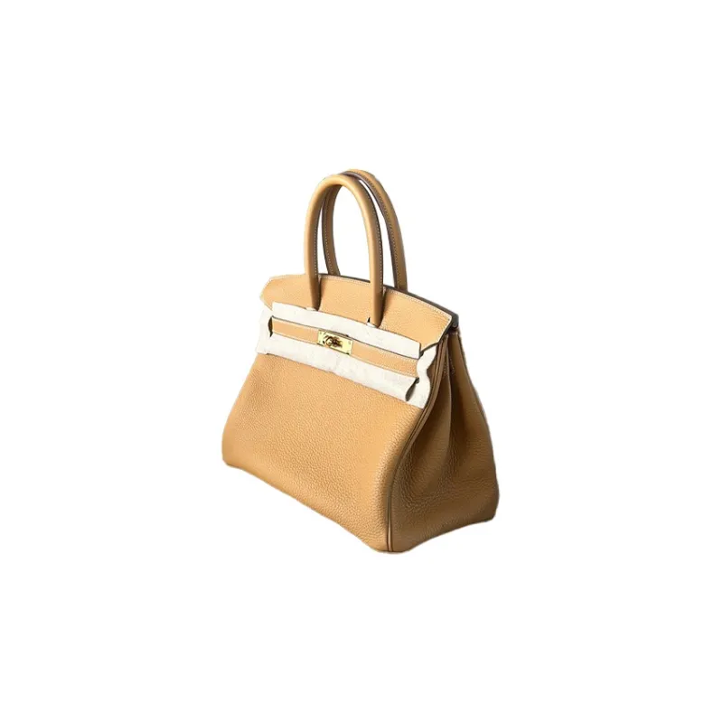 HERMES Birkin Togo Calfskin Birkin Bag Handbags Regular Women's 21 Naturel-Sable Light Tea Brown-1