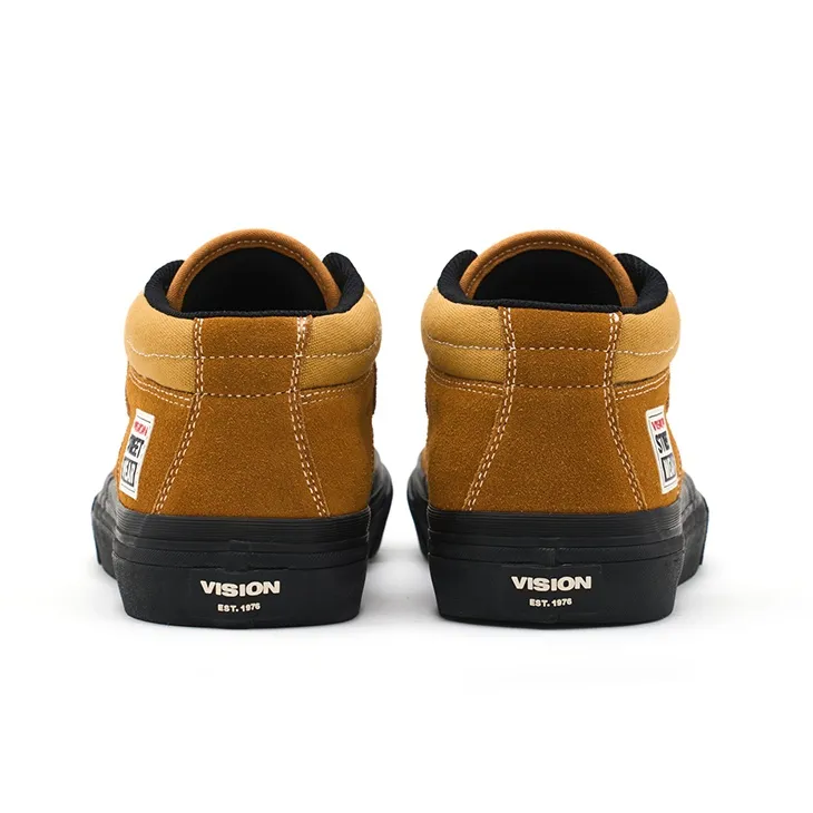 Vision Street Wear Concave Mid Top Skateboard Shoes Unisex Sunset Yellow-4