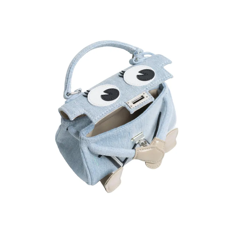 READYMADE Appliqué-detail Denim Shoulder Bag-2