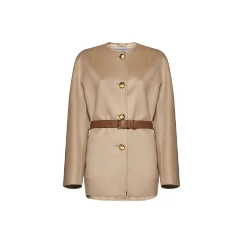 PRADA Jackets Women's Beige Yellow
