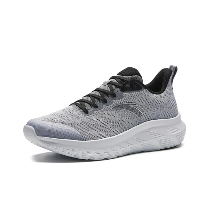 Anta Light Cloud Anti-Slip Wear-Resistant Low-Top Running Shoes Men's Gray-1