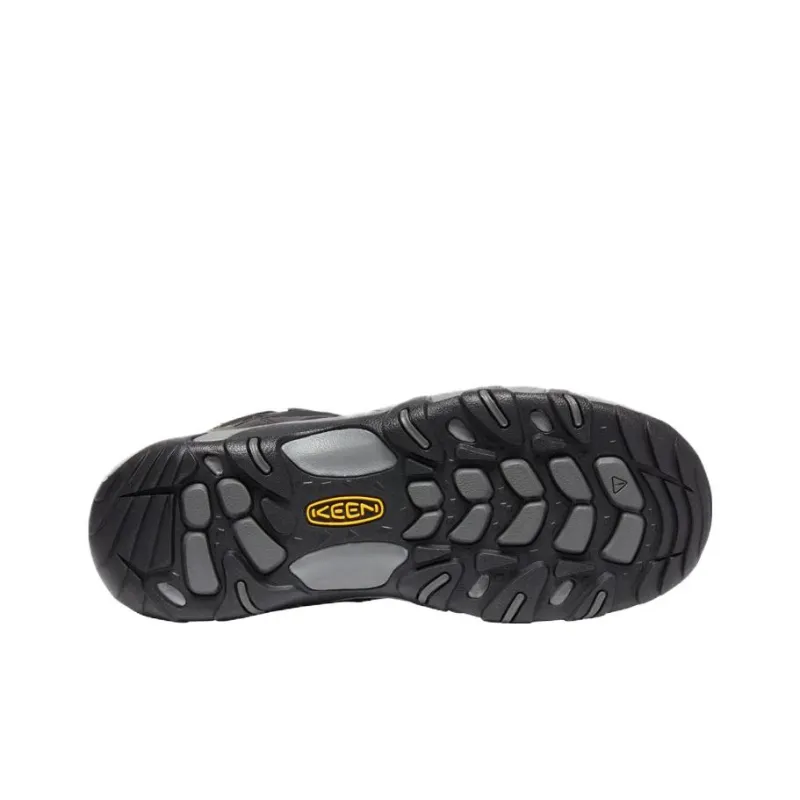 KEEN Wear-resistant And Waterproof Mid-Top Outdoor Shoes Men's Brown Black-5