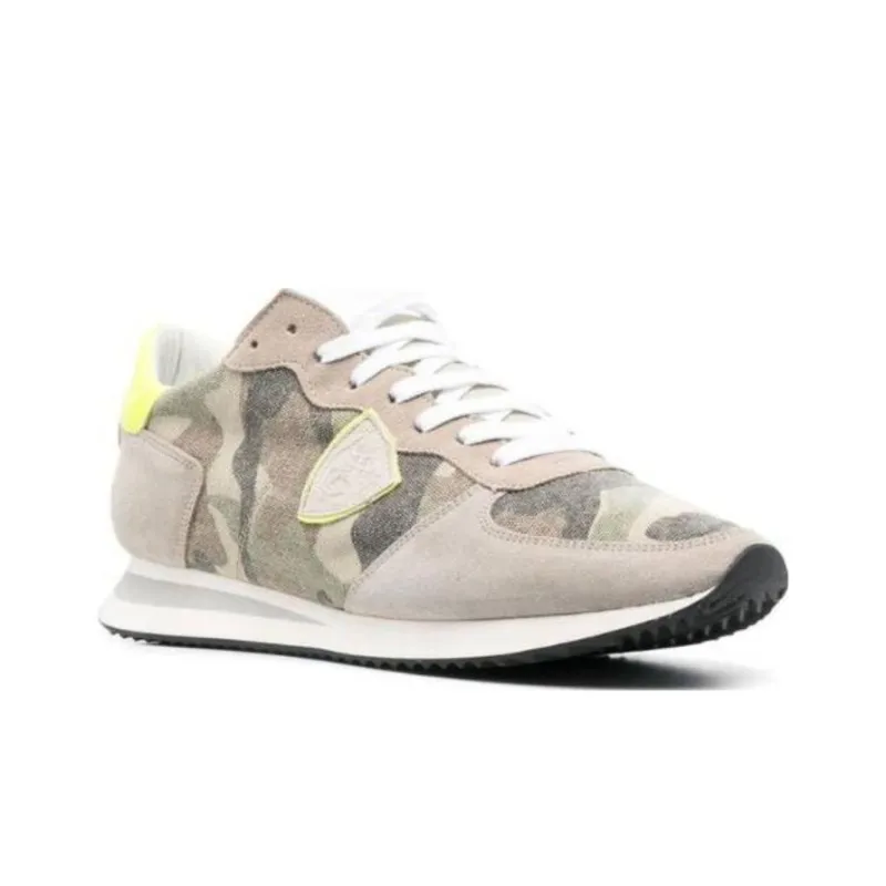 PHILIPPE MODEL Low Top Casual Shoes Men's Camouflage-1