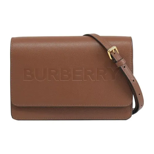 Burberry Cow Leather Crossbody Bag, Shoulder Bag Women's Coffee
