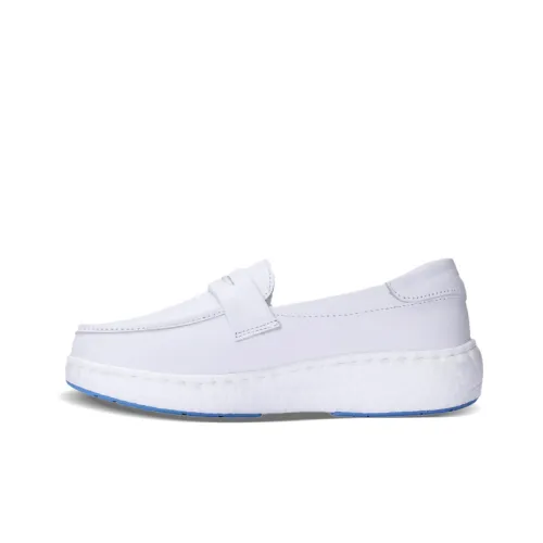 Cherry blossoms Loafers Women's Low-Top White