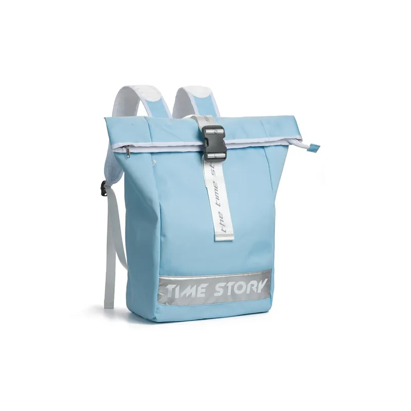 LOVERPUSS Polyester Basketball Bag Backpack Large Size Unisex Iridescent Gray-8