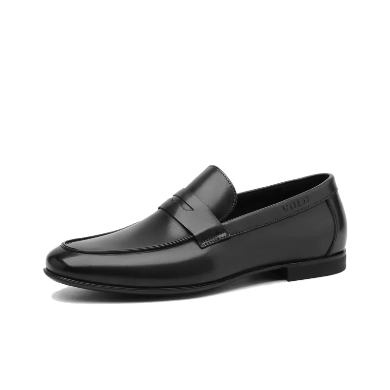 VOLO Loafers Men Low Top Light Brown/Black Gray-5