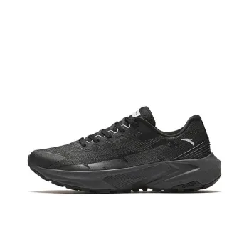 Anta Non slip Wear resistant Shock Absorption Low Top Running Shoes Men's Black
