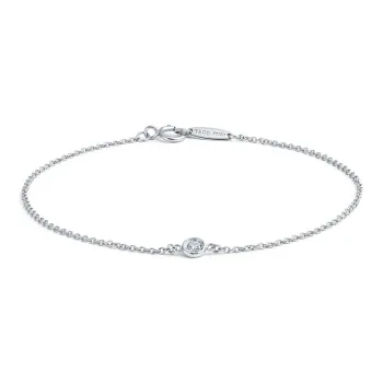TIFFANY & CO. Platinum Diamond Bracelets Women's Silver