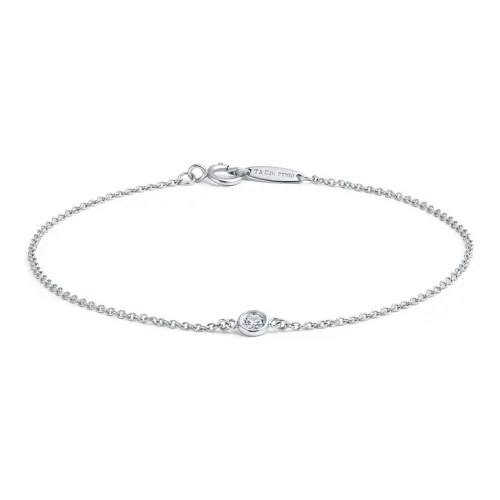 TIFFANY & CO. Platinum Diamond Bracelets Women's Silver