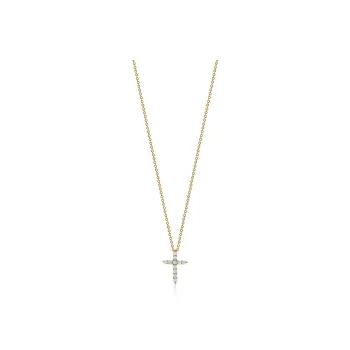 TIFFANY & CO. 18K Gold Diamonds Necklaces Women's Gold