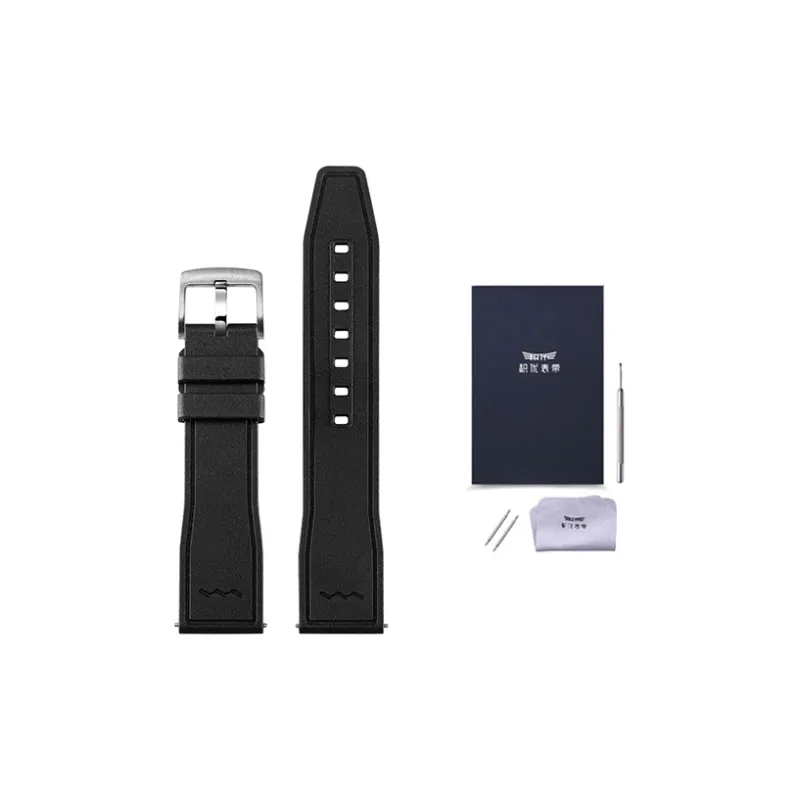 JEAYOU Compatibility Omega, IWC, Tudor, Breitling, Casio, Longines, Rolex, Tissot, MIDO Watch Band Rubber Material-10