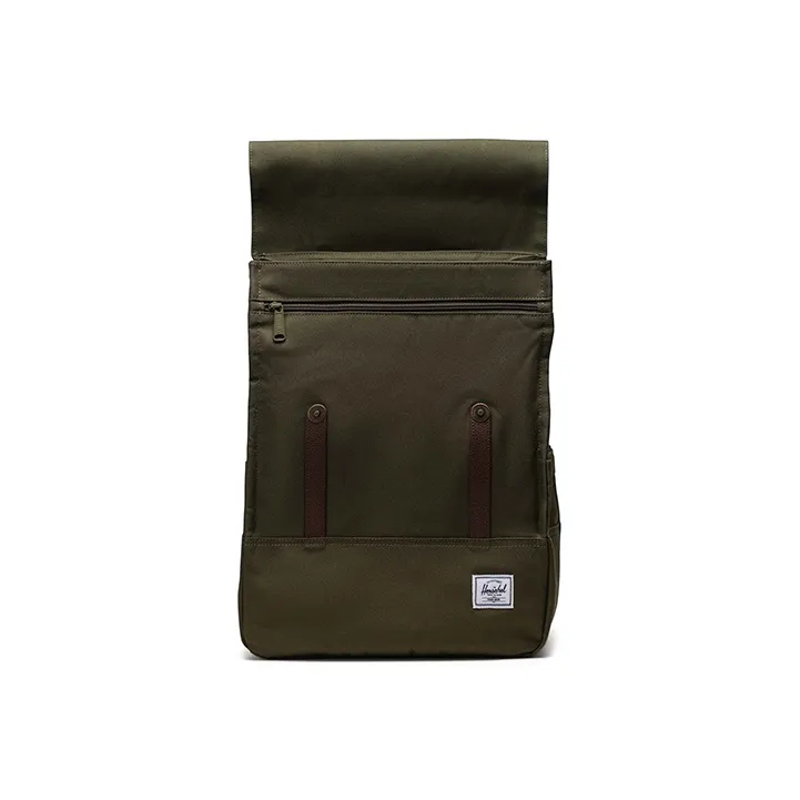 Herschel Recycled Material Backpack Regular Unisex Olive Green-1