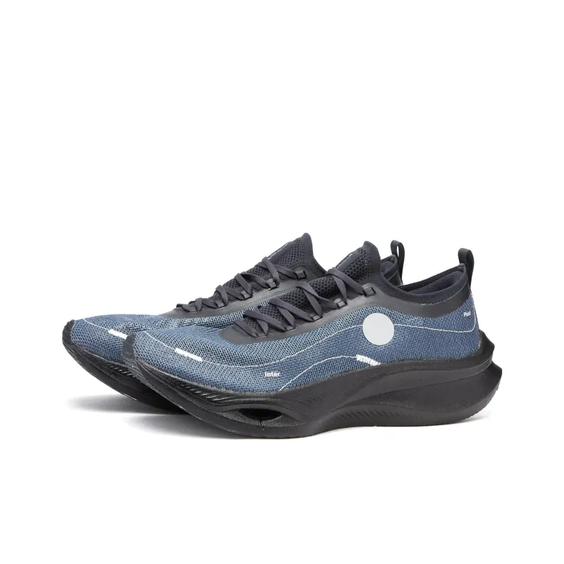 SOULLAND x LiNing Feidian 3 Ultra Cushioning Anti Slip And Wear Resistant Low Top Running Shoes Unisex Dark Blue-2