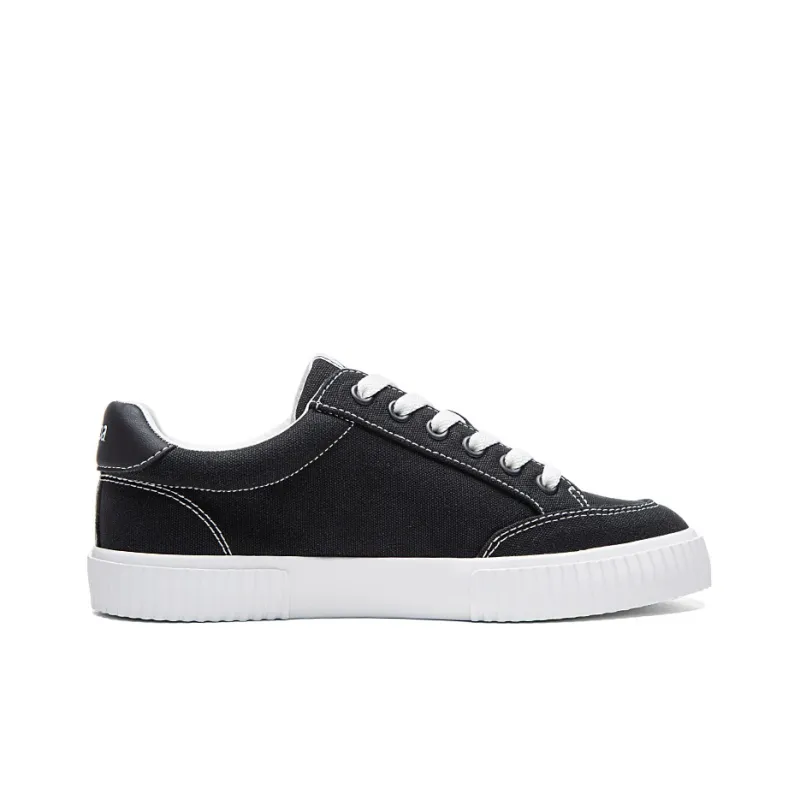 Kappa Slip Resistant, Abrasion Resistant, Lightweight, Breathable, Support Low Top Canvas Shoes Unisex Agate Black-1