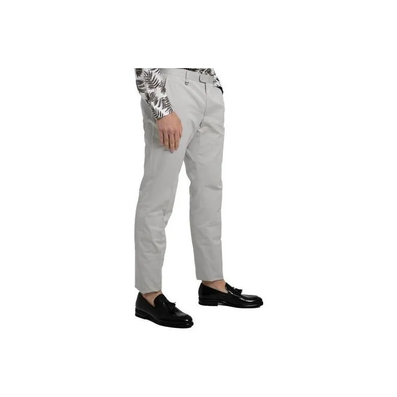 Zzegna Casual Pants Men Gray-2