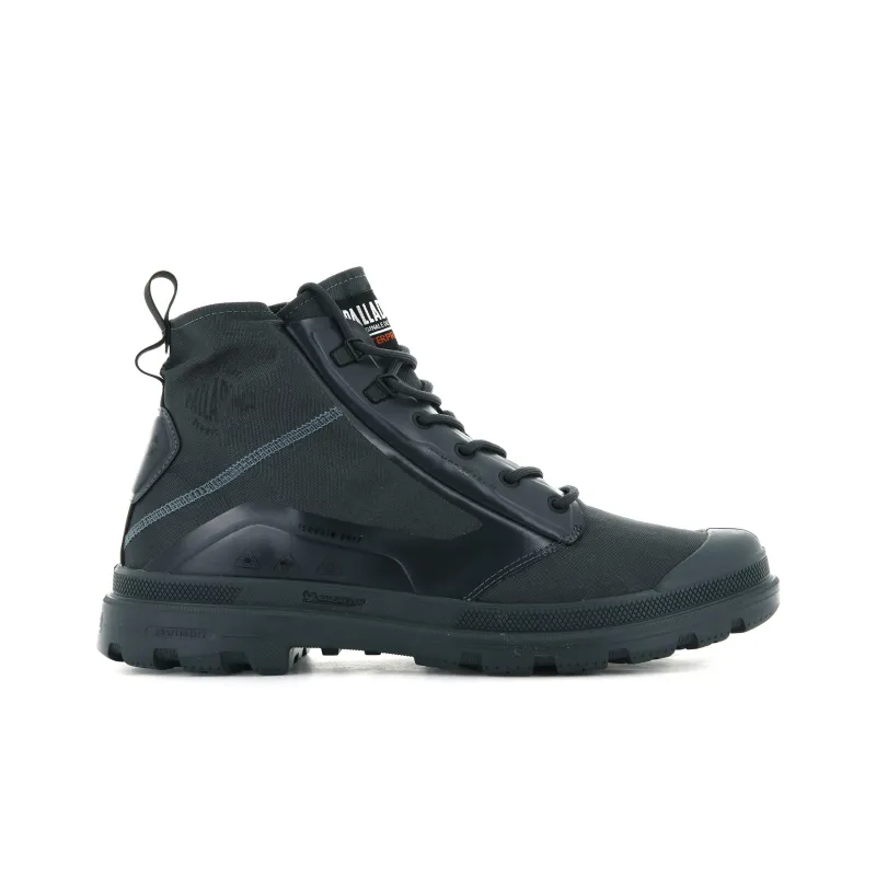 Palladium Pampa X TECH WP+ Ventilated Waterproof Wear-resistant Crew Outdoor Boots Unisex Gray-1