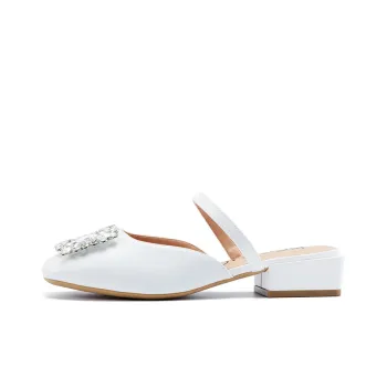 Honey GIRL Slip-Resistant Wrap-toe Slippers Women's White