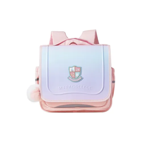 Miffy Oxford Backpack Handbag Large Size Women's Pink/Purple