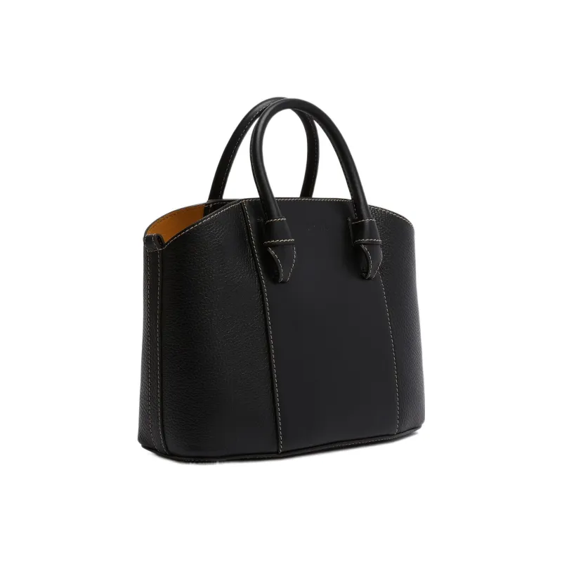 Furla Miastella Calfskin Tote Bag, Shopping Bag, Handbag Tubas Women's Black-1