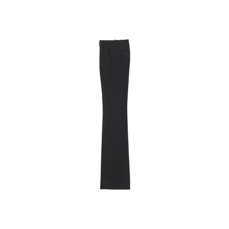 SAINT LAURENT Low Rise Flared Trousers-1