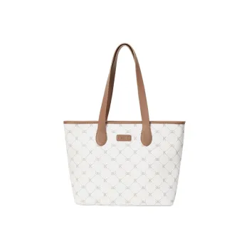 Kappa Matte Leather Tote Bag, Shopping Bag, Schooling Commute, Shoulder Bag Tubas Women's Coconut Latte Brown