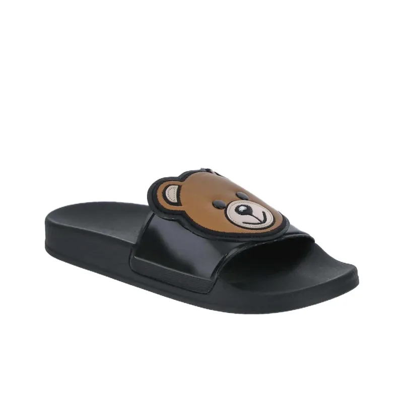 MOSCHINO Logo Debossed Slip On Sandals Women's-2