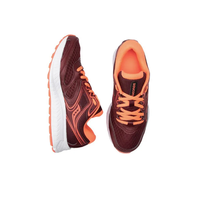 Saucony Cohesion 12 Water-Resistant Quick-Dry Low-Top Running Shoes Women's Deep Red-4
