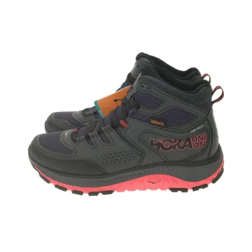 HOKA ONE ONE Cushioning Wear-Resistant Mid-Top Outdoor Shoes Women's Gray