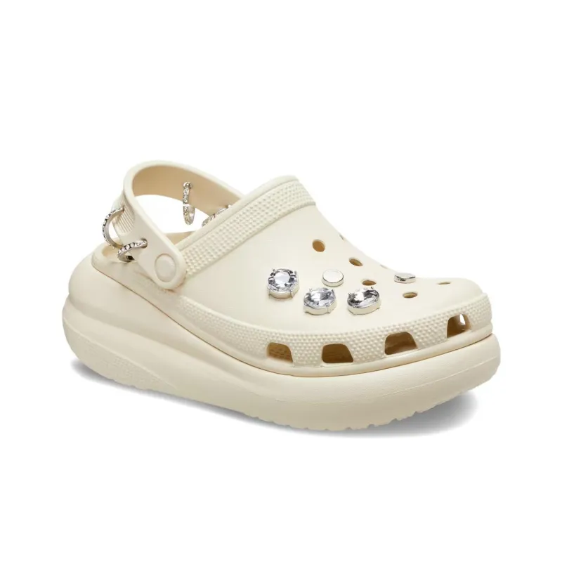 Crocs Classic Crush Punk Clogs 'Bone'-2