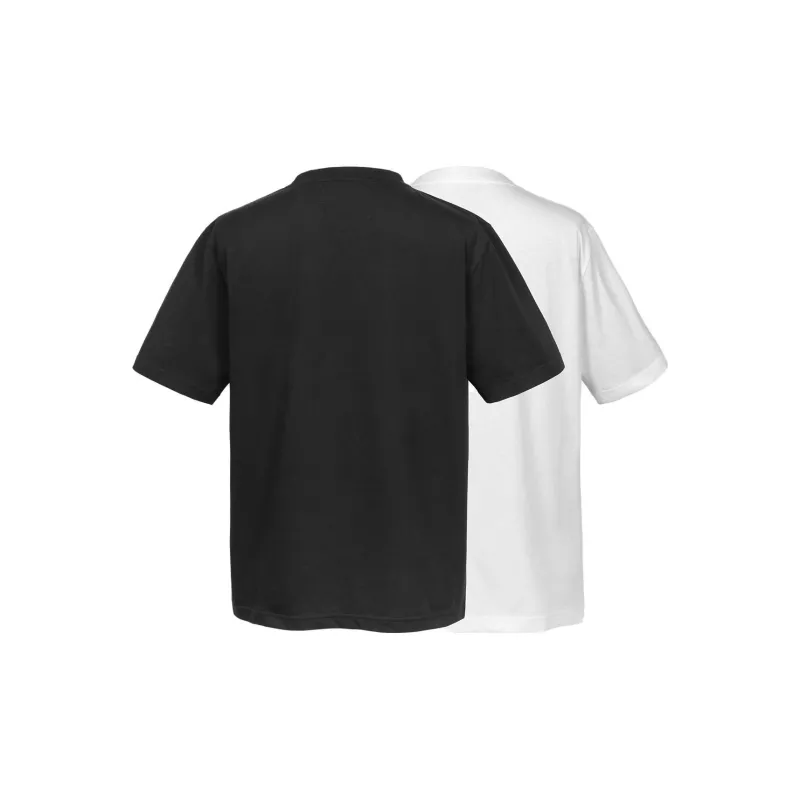 C2H4 T Shirts Men 2 Pack Black+White-1