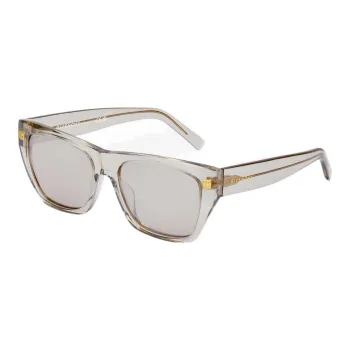 GIVENCHY Metal Irregular Shape Sunglasses Women's Silver