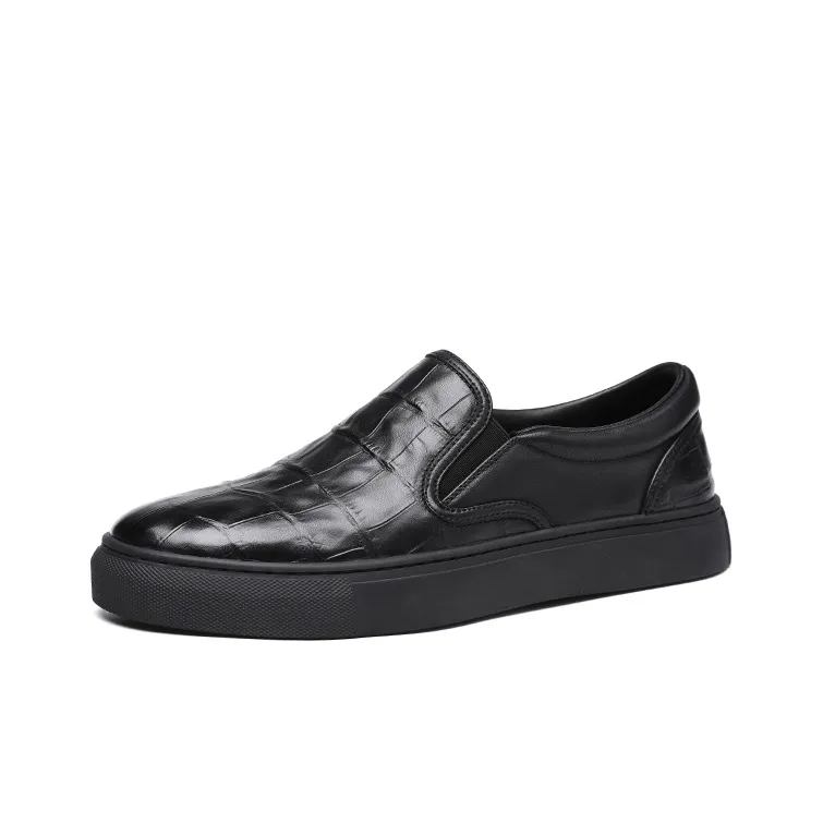 Oak Elephant Low Top Casual Shoes Men's Black-1