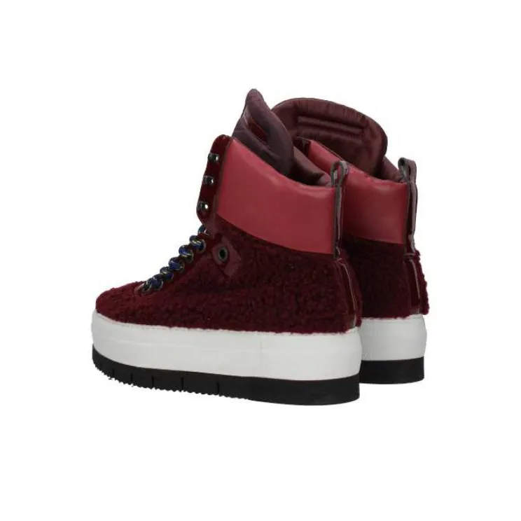 PHILIPPE MODEL Adele High-Top Skateboard Shoes Women's Red-2