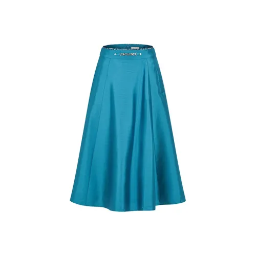 RARE Casual Long Skirts Women's Blue