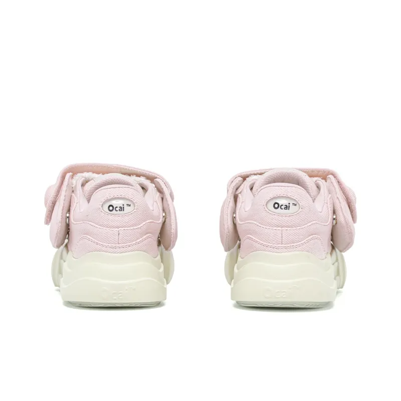 Umamiism x Ocai Dream Pink Wear resistant And Lightweight Low Top Canvas Shoes Unisex Light Pink-2