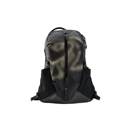 Arcteryx SYSTEM_A Collection Backpacks Black With Sand Yellow Accents