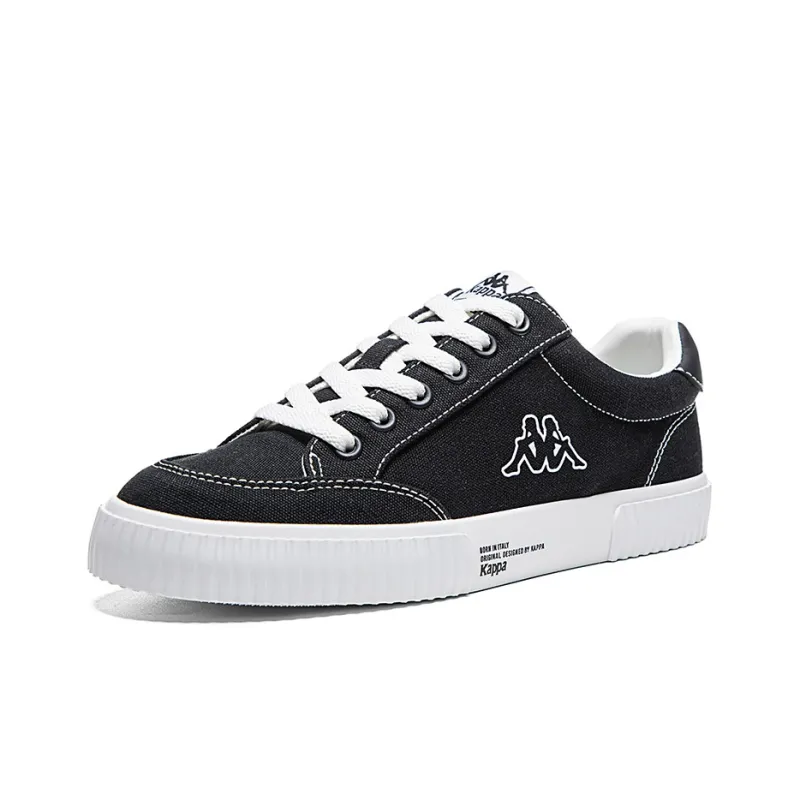 Kappa Slip Resistant, Abrasion Resistant, Lightweight, Breathable, Support Low Top Canvas Shoes Unisex Agate Black-2