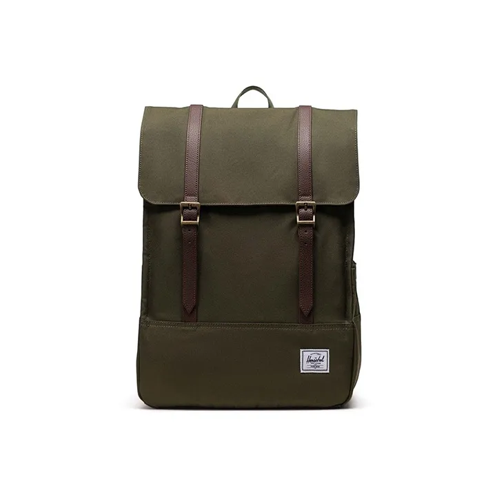 Herschel Recycled Material Backpack Regular Unisex Olive Green-0