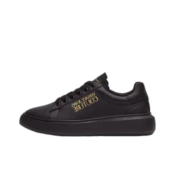 VERSACE JEANS Couture Low Top Skateboard Shoes Women's Black