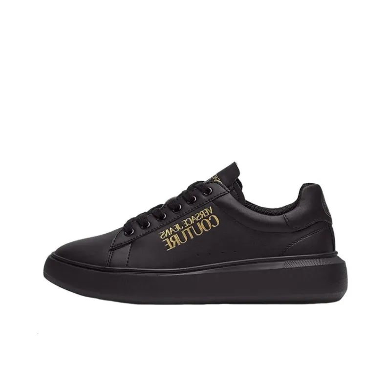 VERSACE JEANS Couture Low Top Skateboard Shoes Women's Black-0