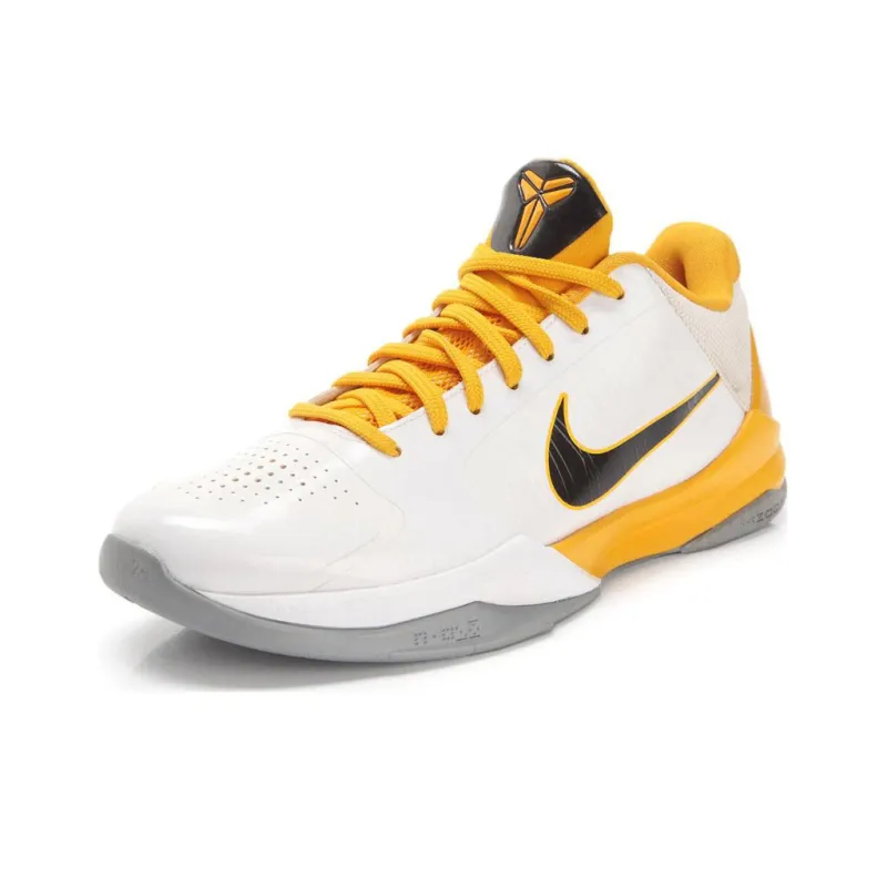 Nike Zoom Kobe 5 'White Black Del Sol Metallic Silver'-2
