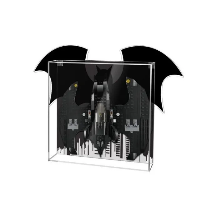 KGBOX Batman Vs Joker Batwing Acrylic Dust Resistant Building Blocks Display Case Dust Cover Model Accessories-1